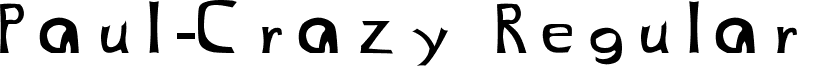 Paul-Crazy Regular font - My_First_Font_by_davebold370.ttf