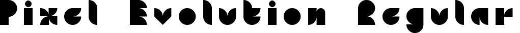 Pixel Evolution Regular font - pixel_evolution.ttf