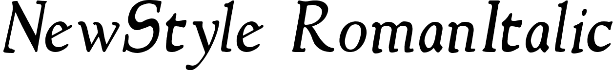 NewStyle RomanItalic font - NSI_____.TTF