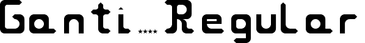 Ganti Regular font - ganti.ttf