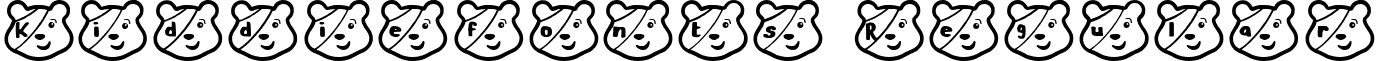 Kiddiefonts Regular font - PUDSEY BEAR.ttf