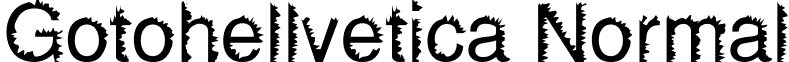 Gotohellvetica Normal font - GOTON___.TTF