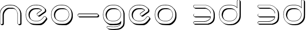neo-geo 3D 3D font - Neov23d.ttf