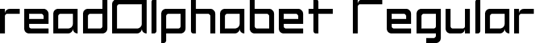 readAlphabet Regular font - readalphabet.ttf