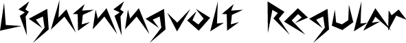 Lightningvolt Regular font - LIGHRG__.TTF