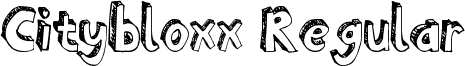 Citybloxx Regular font - Citybloxx_by_aurumpotestasest.ttf