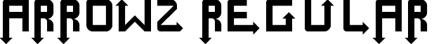 Arrowz Regular font - arrowz.ttf