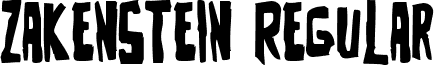 Zakenstein Regular font - zakenstein.ttf