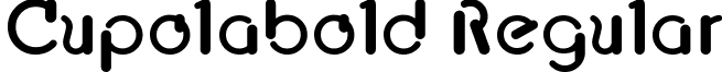 Cupolabold Regular font - CUPOLABO.TTF