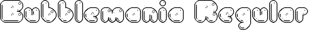 Bubblemania Regular font - bubblemania.ttf