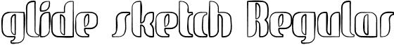 glide sketch Regular font - glidesketch.otf