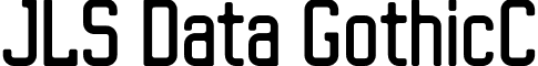 JLS Data GothicC font - JLSDataGothicC_NC.otf