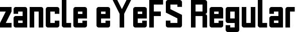 zancle eYeFS Regular font - zancle_eyefs.ttf