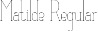 Matilde Regular font - matilde.otf