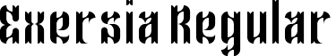 Exersia Regular font - exersia.ttf