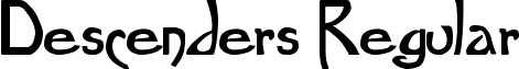 Descenders Regular font - descenders.ttf