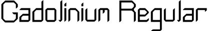 Gadolinium Regular font - Gadolinium_by_darkotter360.ttf
