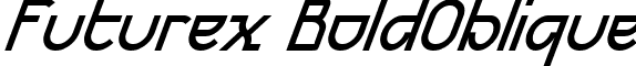 Futurex BoldOblique font - FUTUBO__.TTF