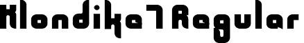 Klondike7 Regular font - Klondike7.otf