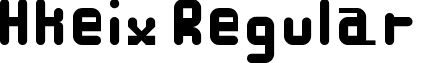 Hkeix Regular font - hkeix.ttf