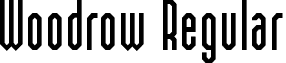 Woodrow Regular font - woodrow.ttf