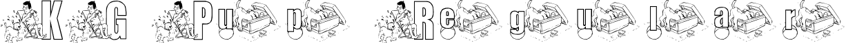 KG Pup Regular font - KGPUP.TTF