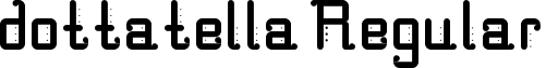 dottatella Regular font - dottatella_.ttf