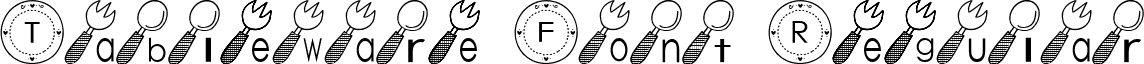 Tableware Font Regular font - t-w.ttf