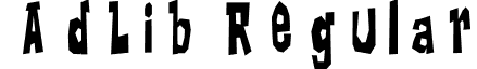 AdLib Regular font - LANKY.ttf