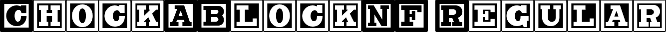 ChockABlockNF Regular font - CHOCAN__.TTF