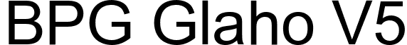 BPG Glaho V5 font - BPG_Glaho_V5.ttf