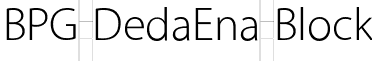 BPG DedaEna Block font - BPG_DedaEna_Block.ttf