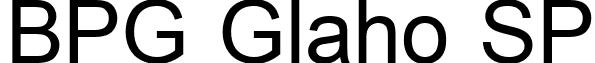 BPG Glaho SP font - BPG_Glaho_SP.ttf