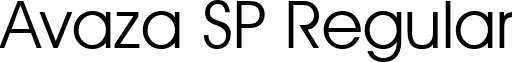 Avaza SP Regular font - AVAZASP.TTF