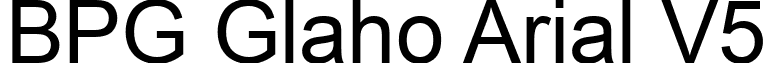 BPG Glaho Arial V5 font - BPG_Glaho_Arial_V5.ttf