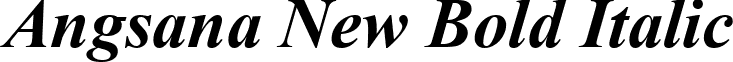 Angsana New Bold Italic font - angsaz.ttf