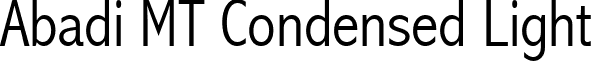 Abadi MT Condensed Light font - ABALC.ttf