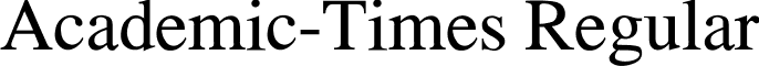Academic-Times Regular font - ACADEMIC.TTF