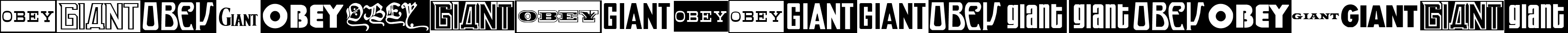 ObeyGiantPoster Regular font - ObeyGiantPoster.ttf