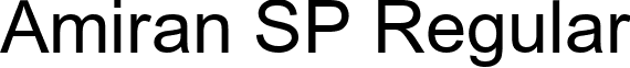 Amiran SP Regular font - amiransp.ttf