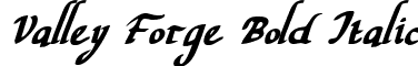 Valley Forge Bold Italic font - valleyforgebi.ttf