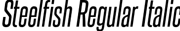 Steelfish Regular Italic font - steelfish rg it.otf