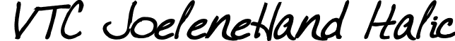 VTC JoeleneHand Italic font - VTC JoeleneHand Bold Italic.ttf