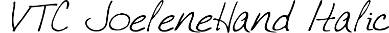 VTC JoeleneHand Italic font - VTC JoeleneHand Regular Italic.ttf