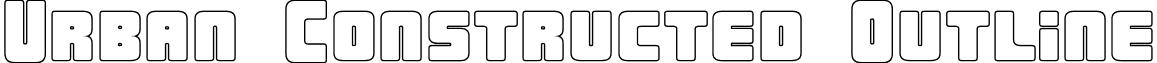 Urban Constructed Outline font - Urban Constructed-Outline.otf