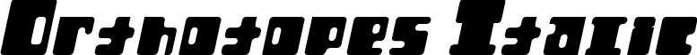 Orthotopes Italic font - ORT-IT.ttf