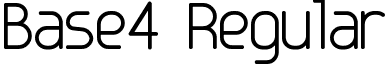 Base4 Regular font - base4.ttf