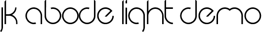 JK Abode Light Demo font - JKAbode-LightDemo.ttf