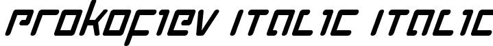 Prokofiev Italic Italic font - prokofievi.ttf