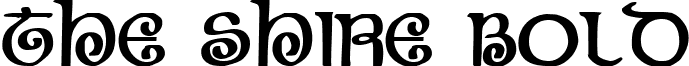 The Shire Bold font - theshireb.ttf